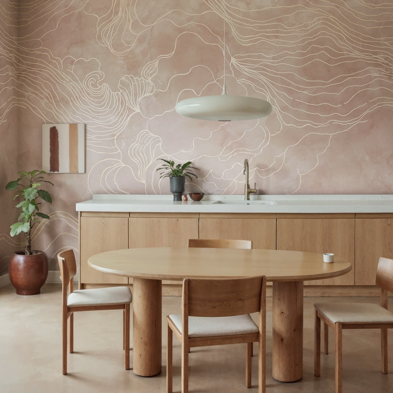 Fototapet, Opulence Storm, Pink, Rebel Walls