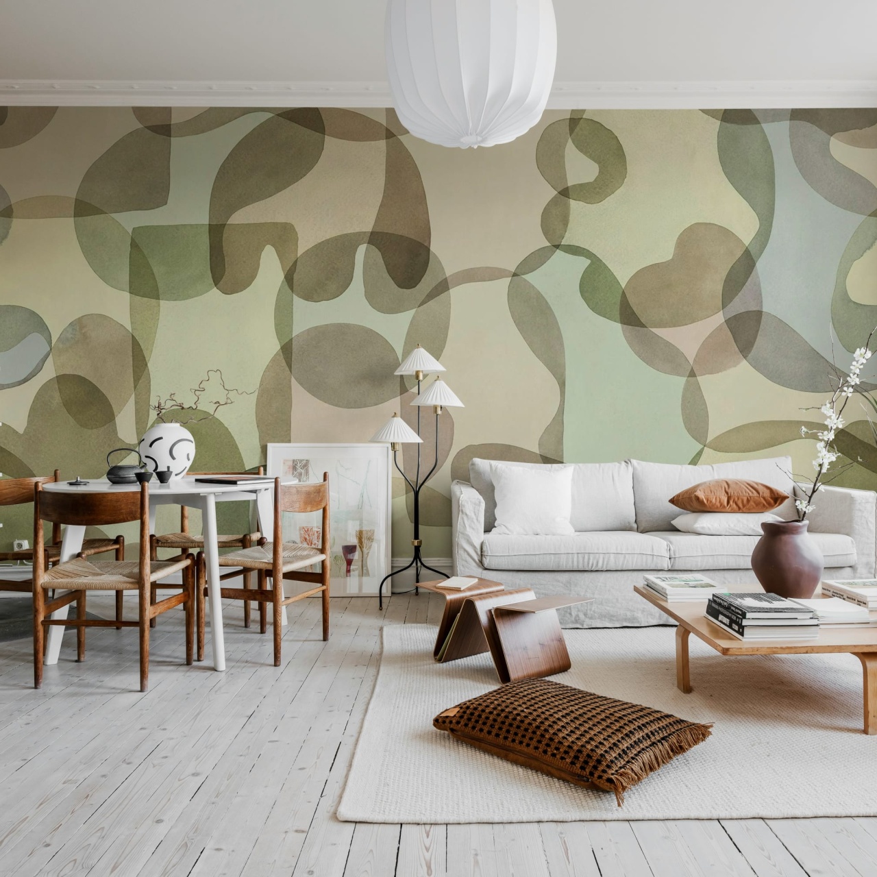 Fototapet, Overlap, Pastel, Rebel Walls