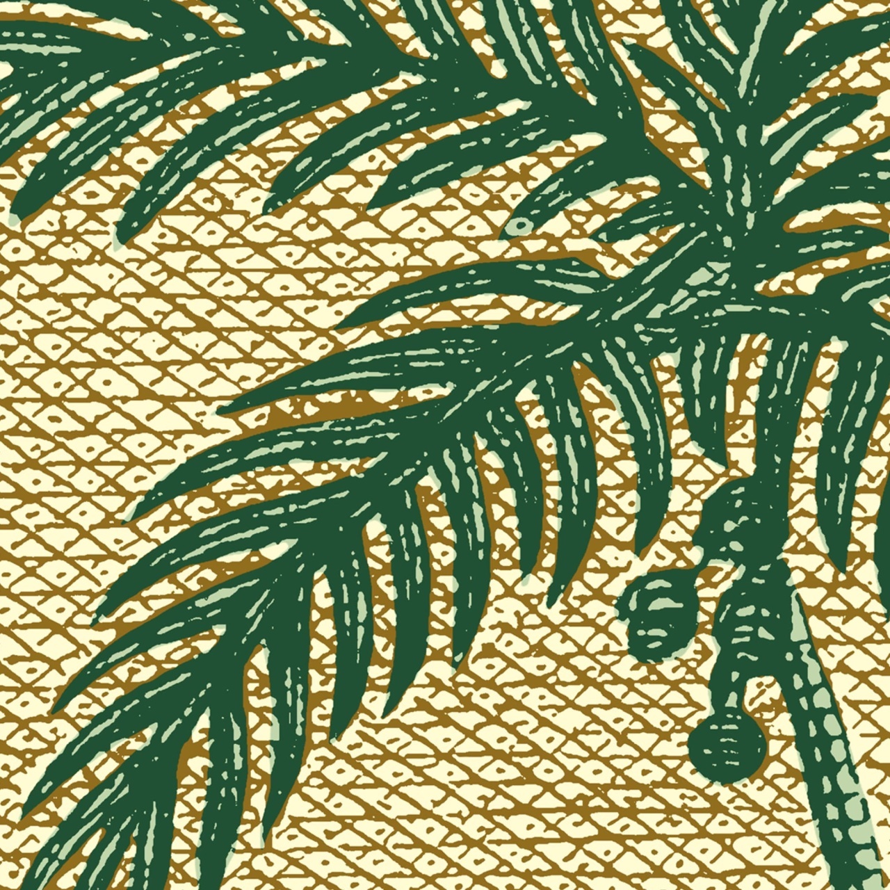 Fototapet, Palm Beach, Yellow, Rebel Walls - 4