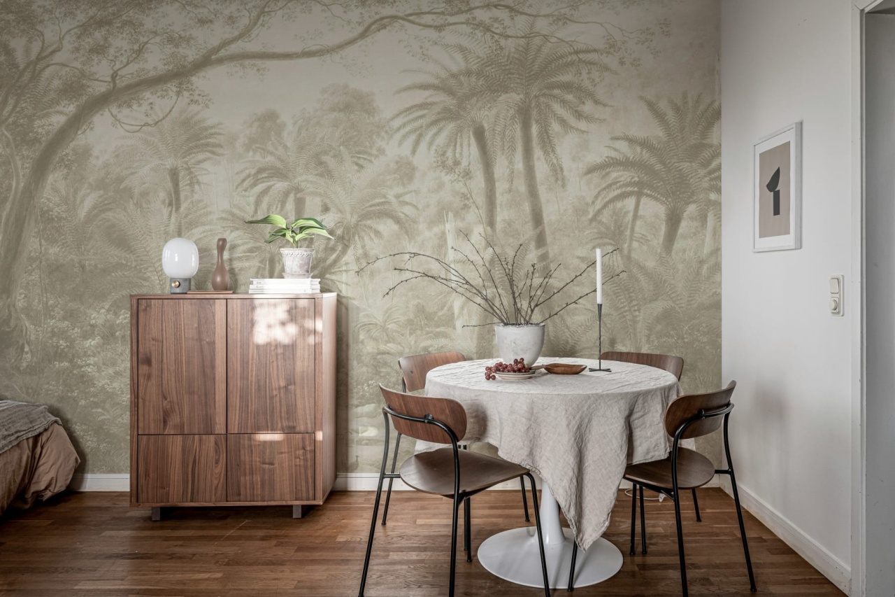 Fototapet, Palm Landscape, Beige, Rebel Walls - 3