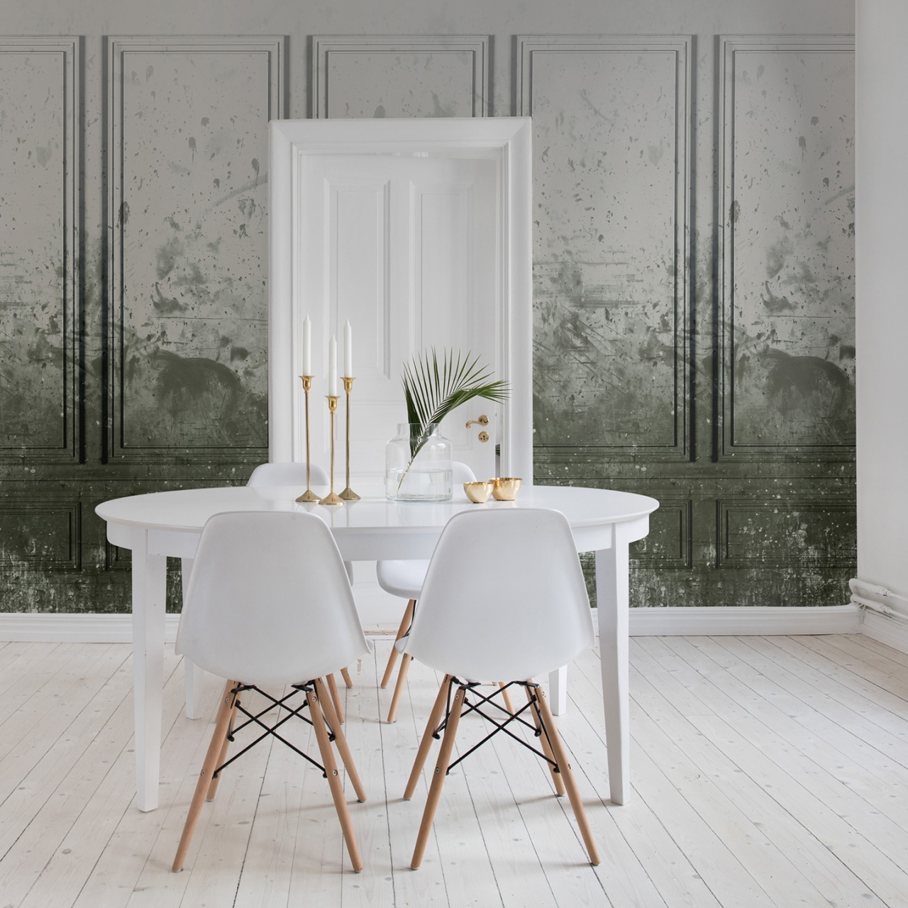 Fototapet, Patinated Panels, Moss, Rebel Walls - 3