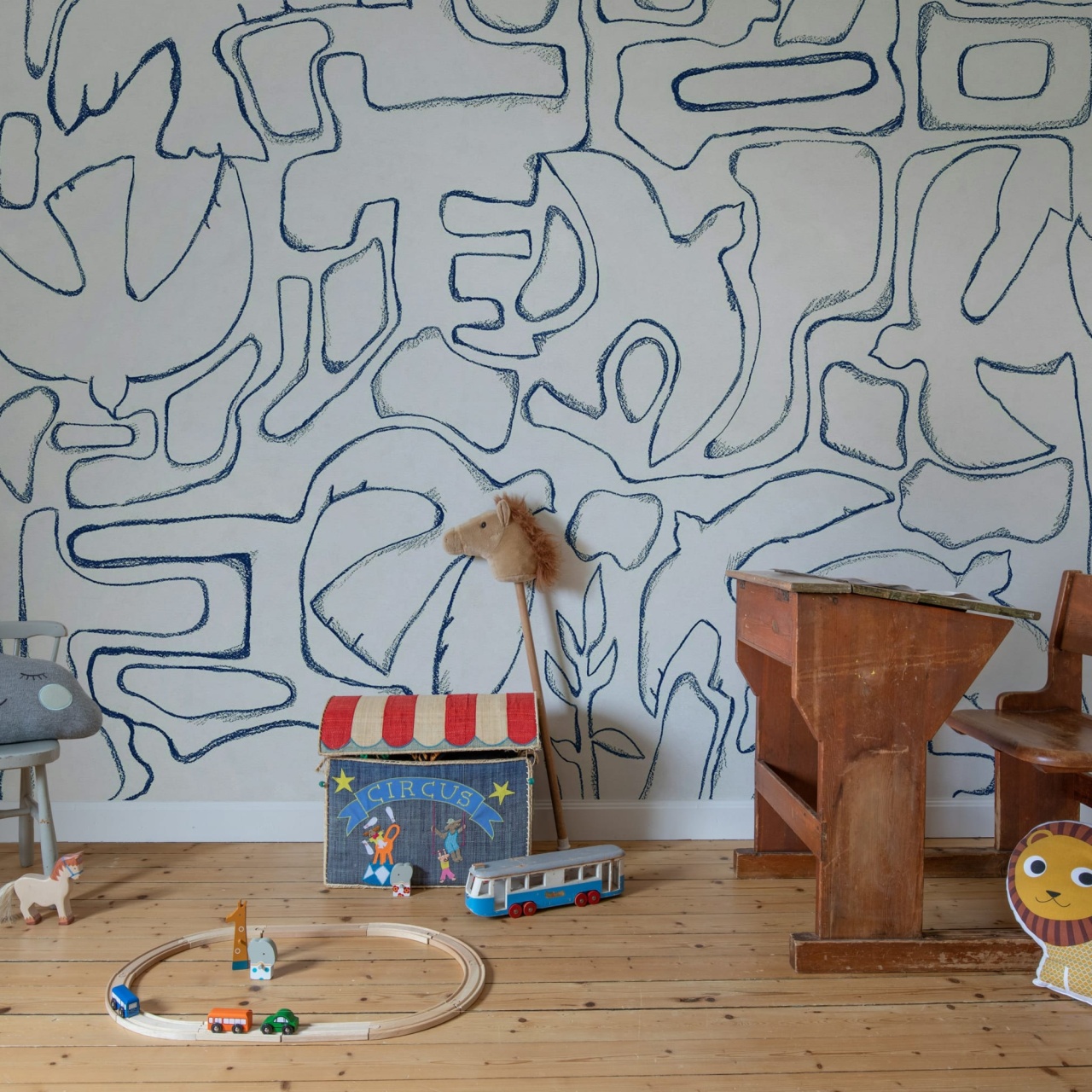 Fototapet, Peaceful, Blue, Rebel Walls