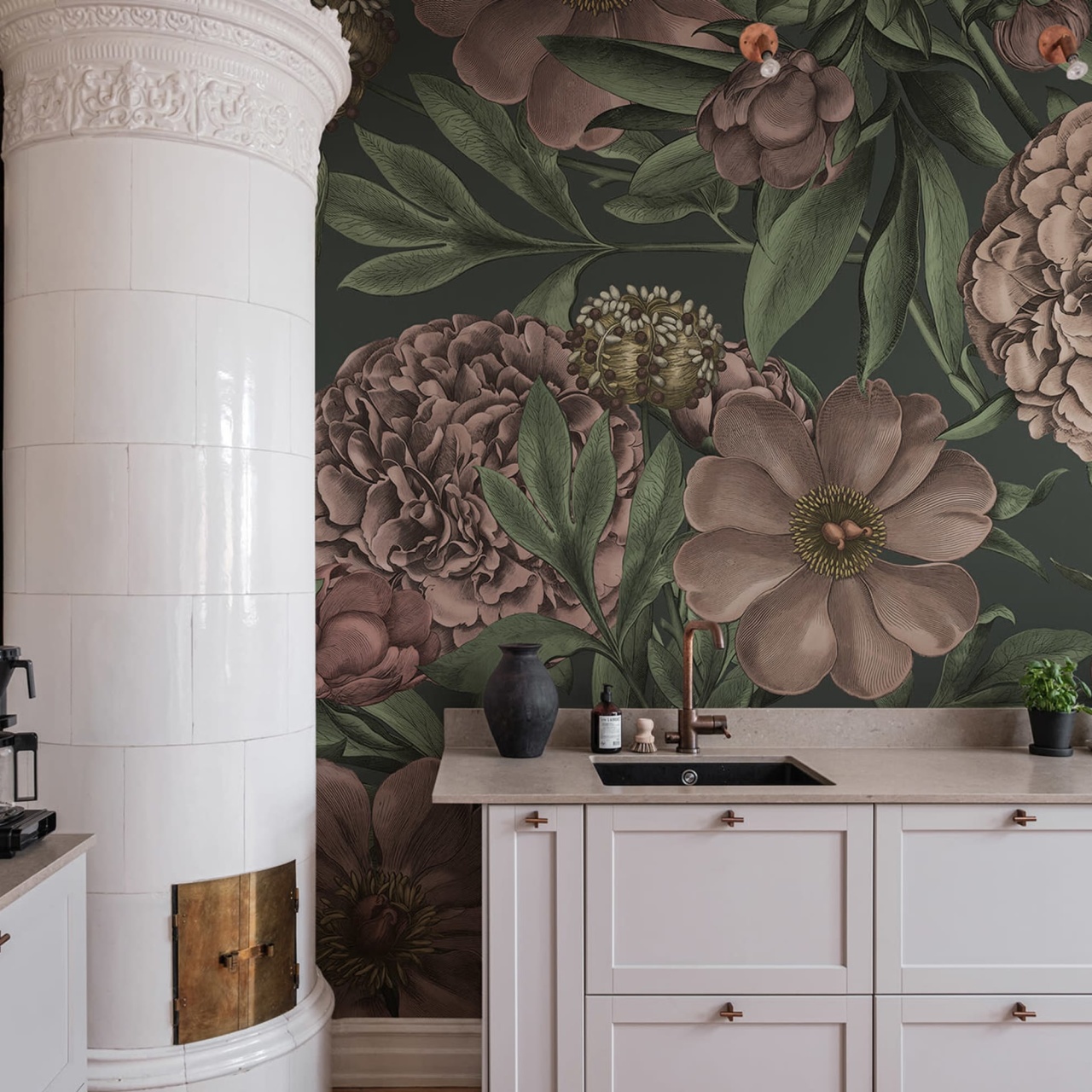Fototapet, Peony Delight, Midnight, Rebel Walls - 3