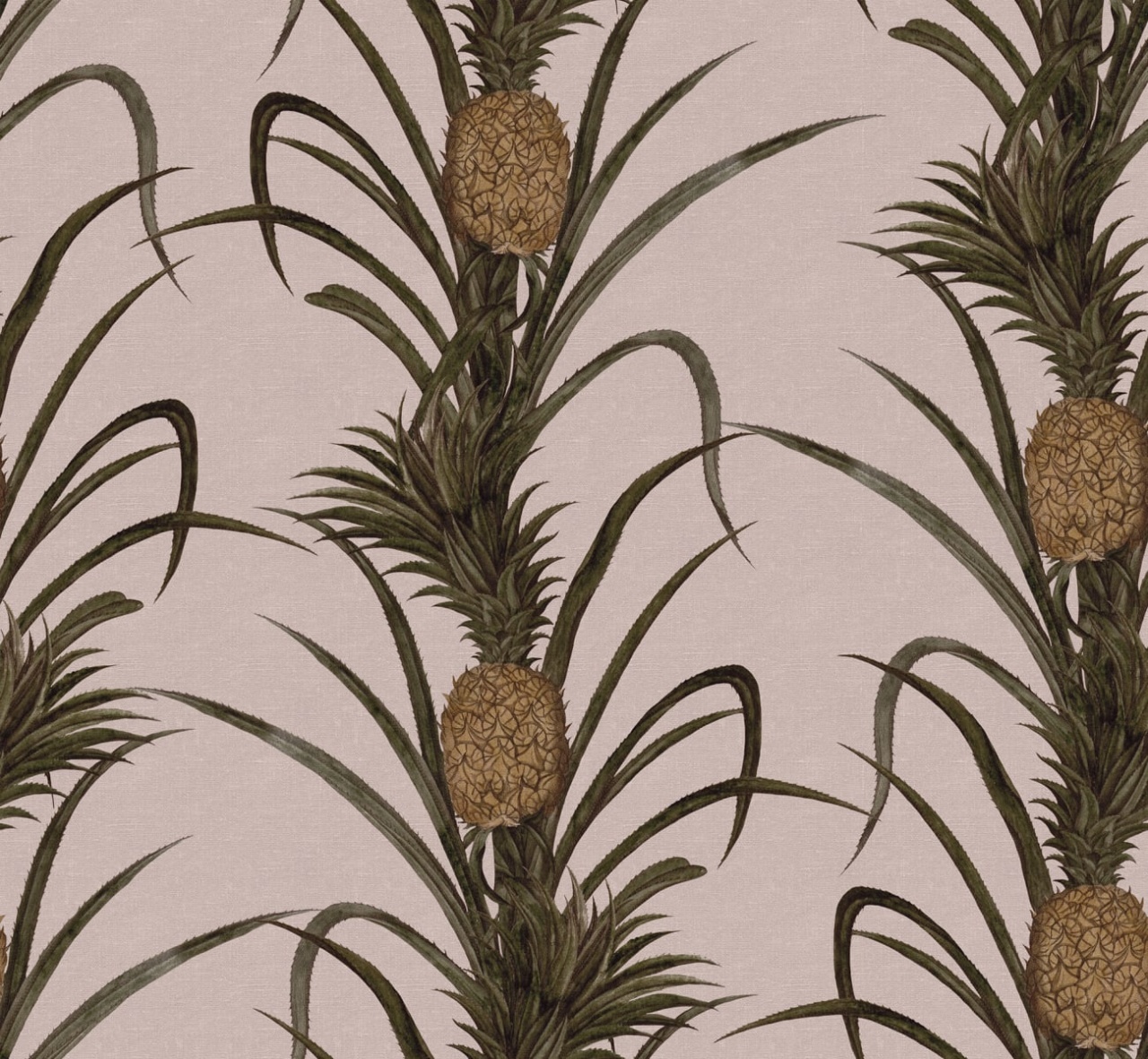 Fototapet, Pineapple, Soft Pink, Rebel Walls - 2