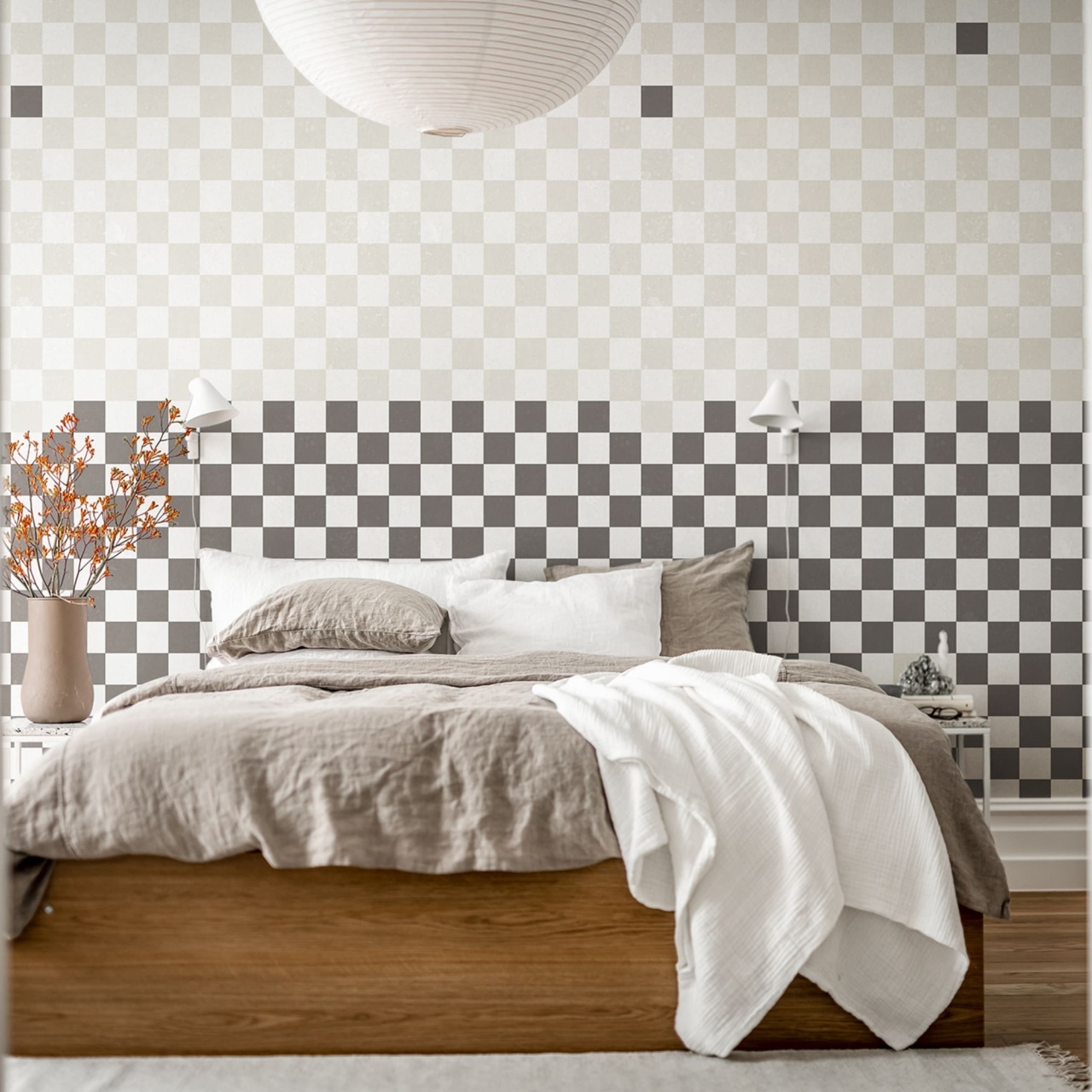 Fototapet, Pixels, Black & White, Rebel Walls
