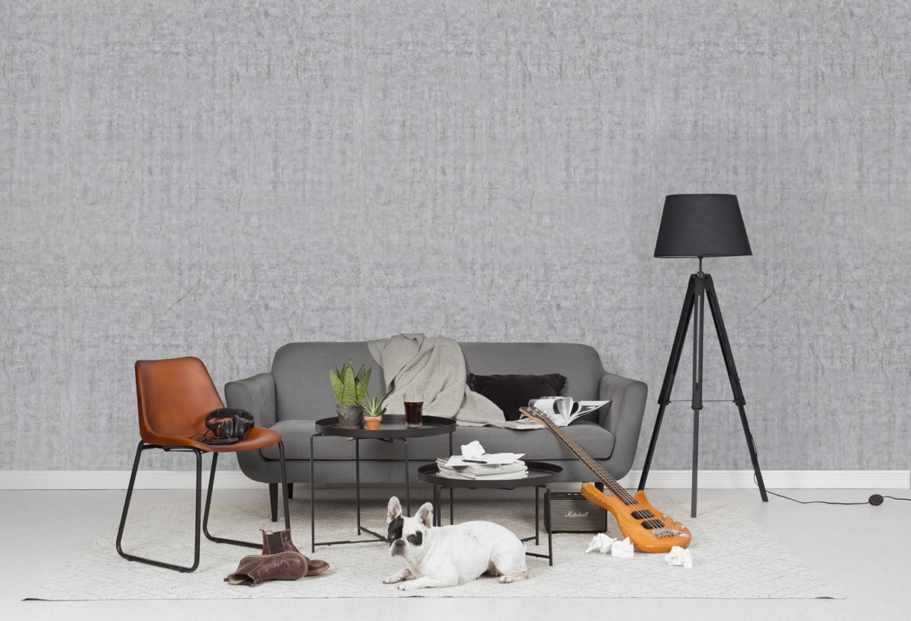 Fototapet, Plain Concrete, Light Grey, Rebel Walls - 5