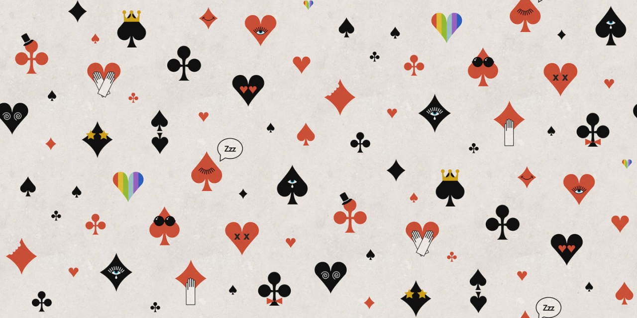 Fototapet, Poker Face, Red, Rebel Walls - 2