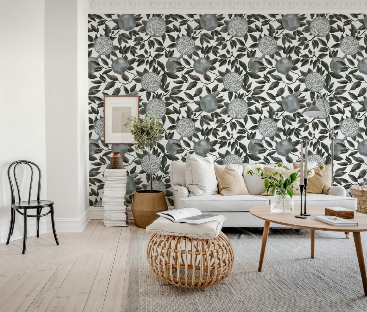Fototapet, Pomegranate, Graphite, Rebel Walls