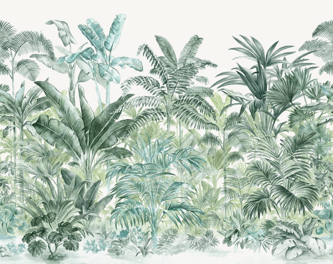 Fototapet, Pride Palms, Emerald, Rebel Walls - 2