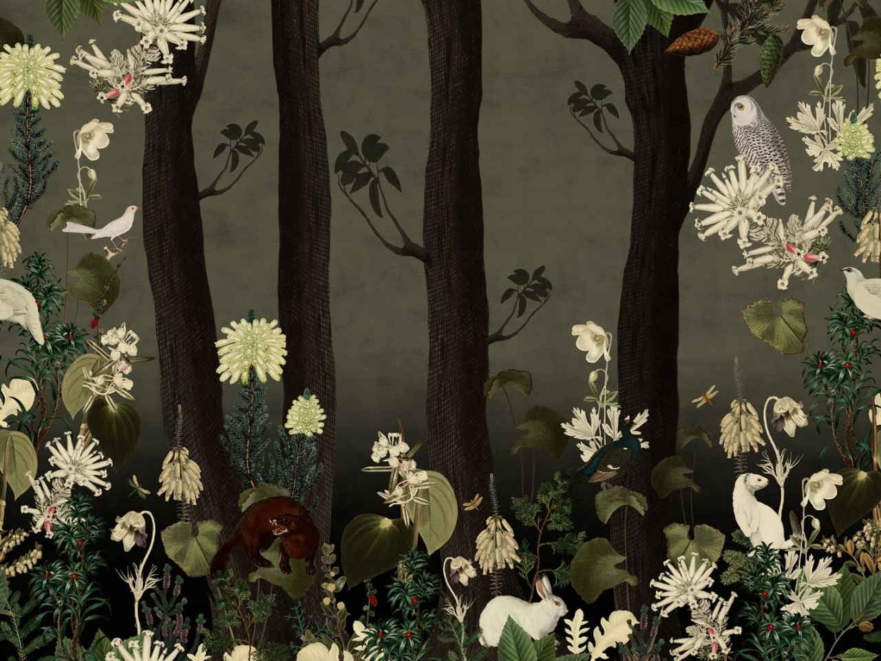 Fototapet, Rabbit Hole, Moss, Rebel Walls - 2
