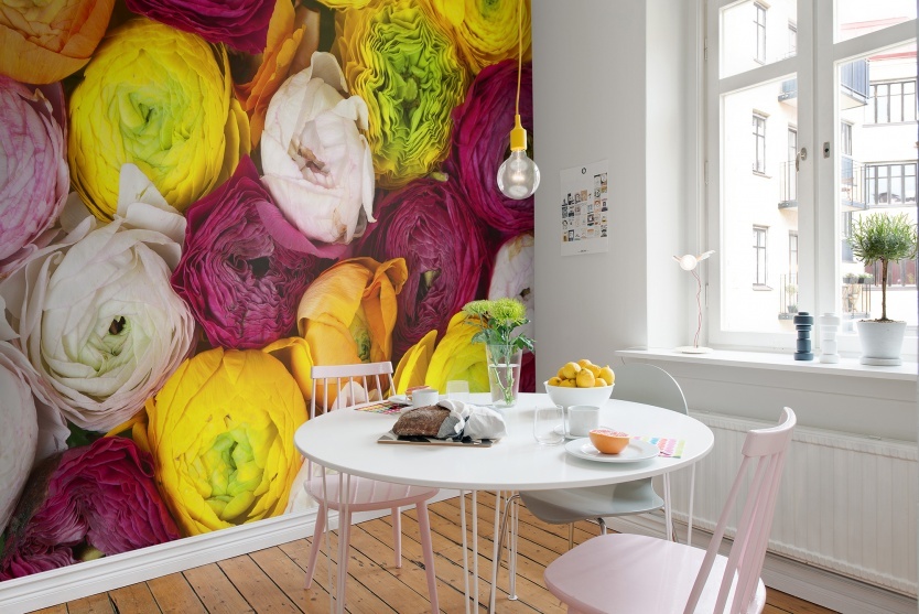 Fototapet, Ranunculus, Rebel Walls
