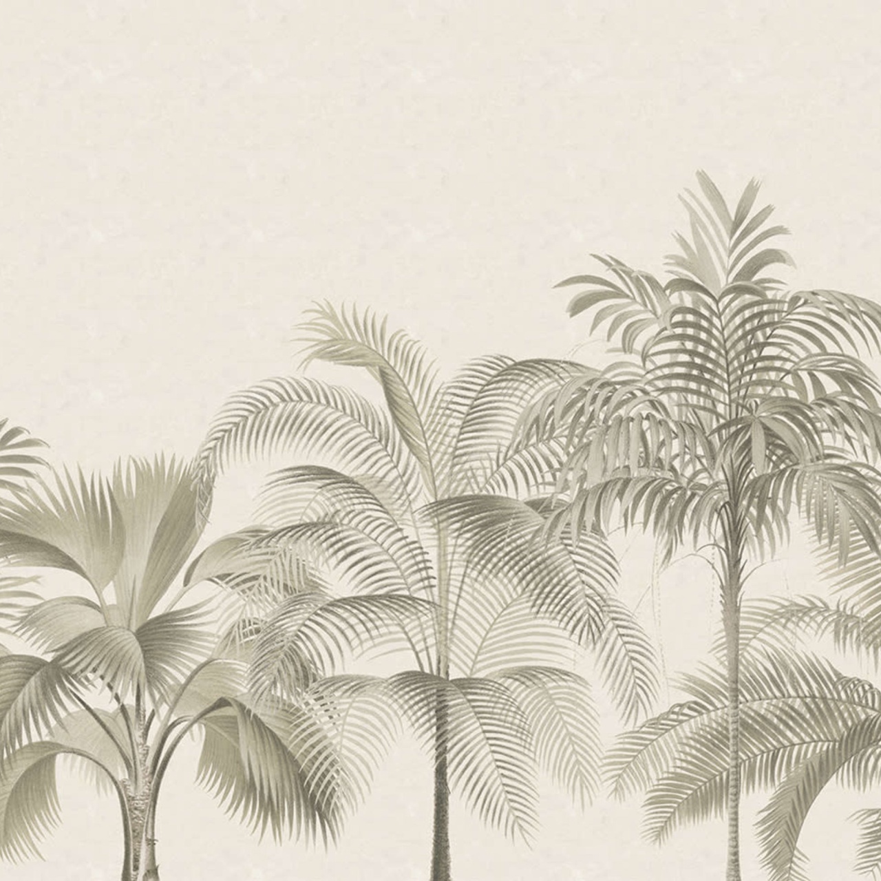 Fototapet, Retro Jungle, Beige, Rebel Walls - 2