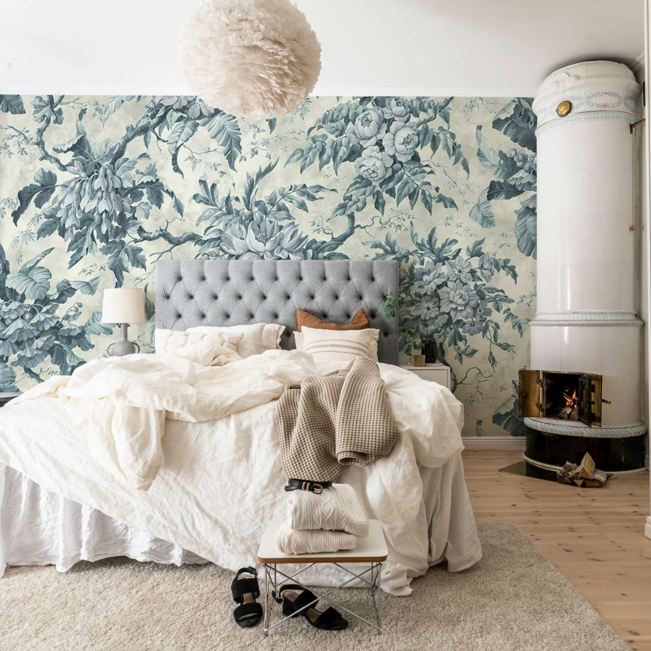 Fototapet, Rustic Bouquet, Blue, Rebel Walls - 3