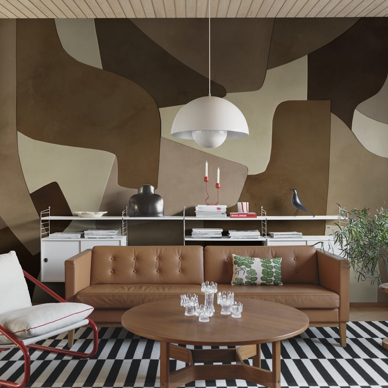 Fototapet, Serene Layers, Brown, Rebel Walls - 3