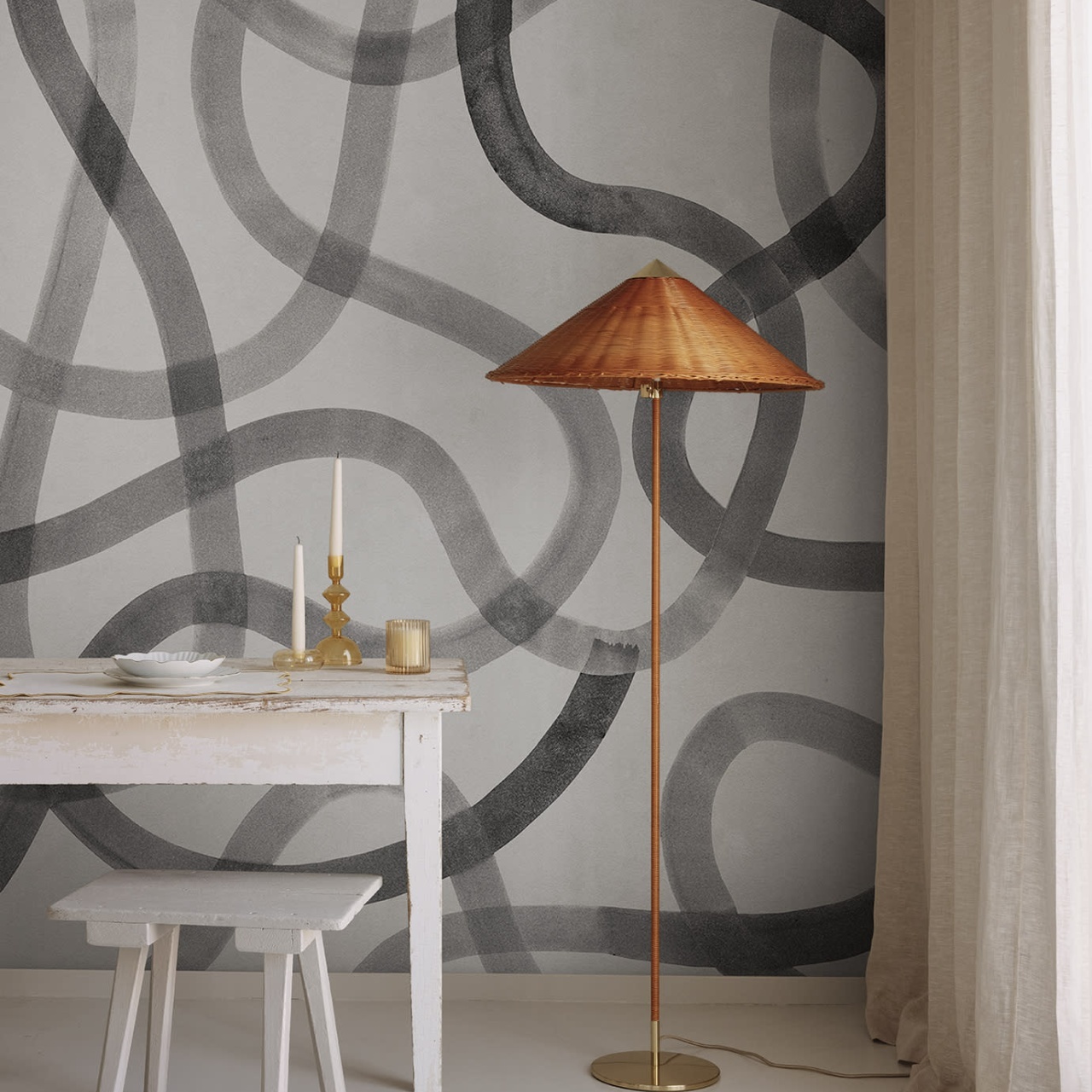 Fototapet, Serpentine, Gray, Rebel Walls - 3