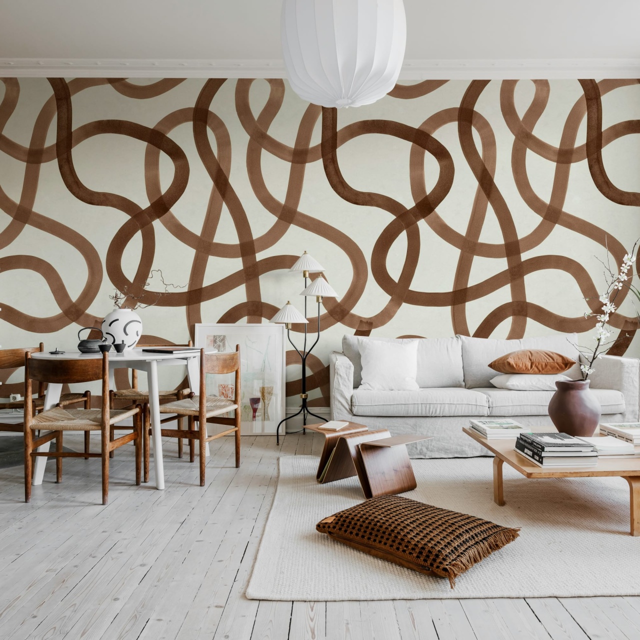 Fototapet, Serpentine, Mocha Mousse, Rebel Walls