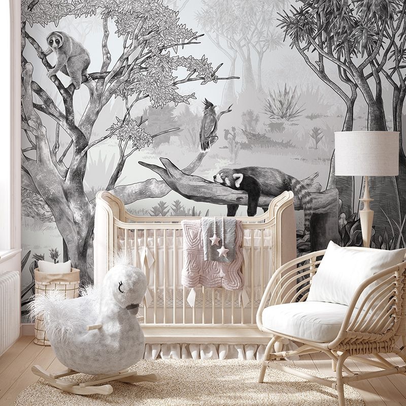 Fototapet Sleepy Meadow Gray, VLAdiLA