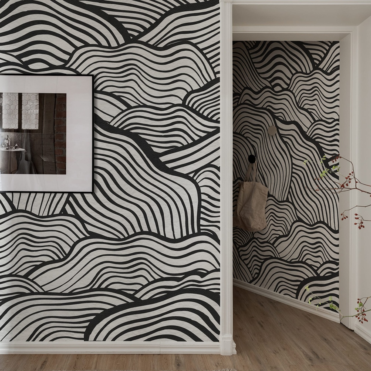 Fototapet, Soft Clouds, Graphite, Rebel Walls