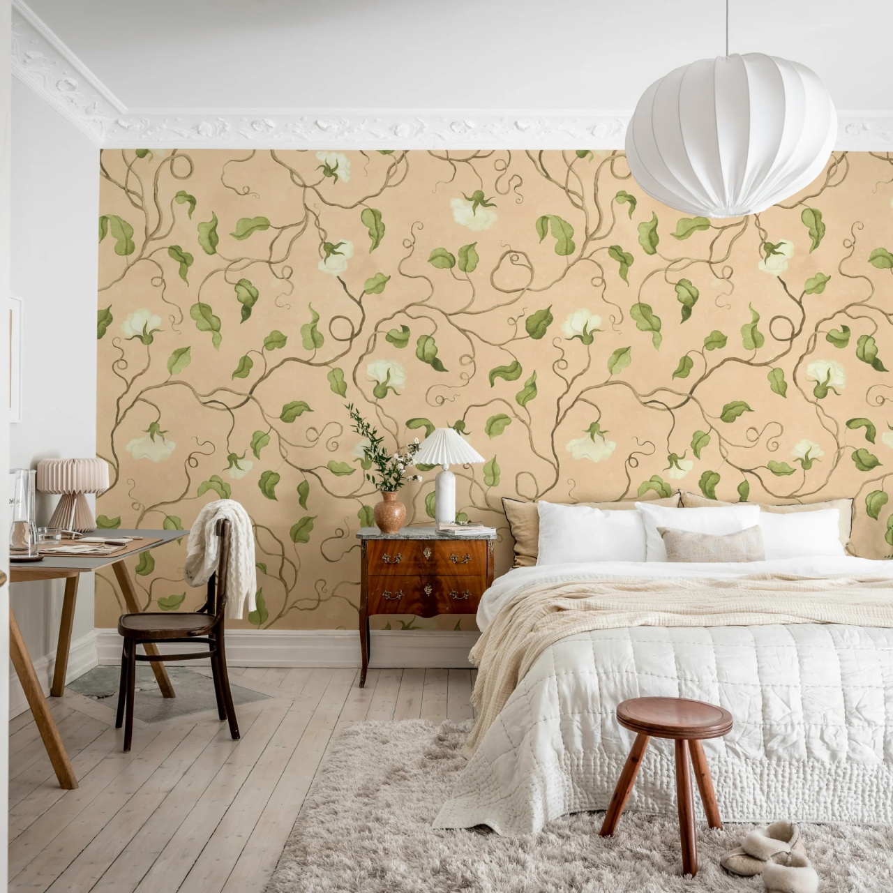 Fototapet, Soft Vines, Pink, Rebel Walls - 3