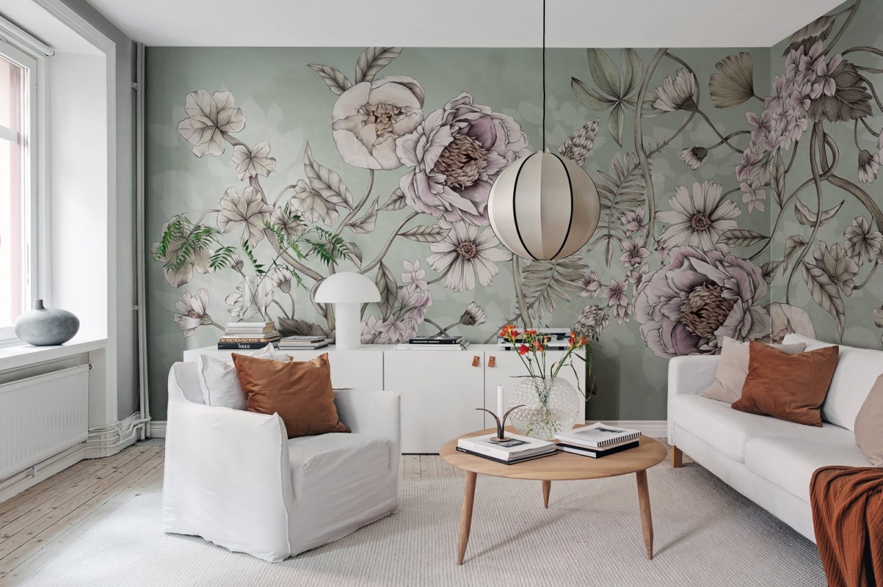 Fototapet, Spring Flower, Green, Rebel Walls