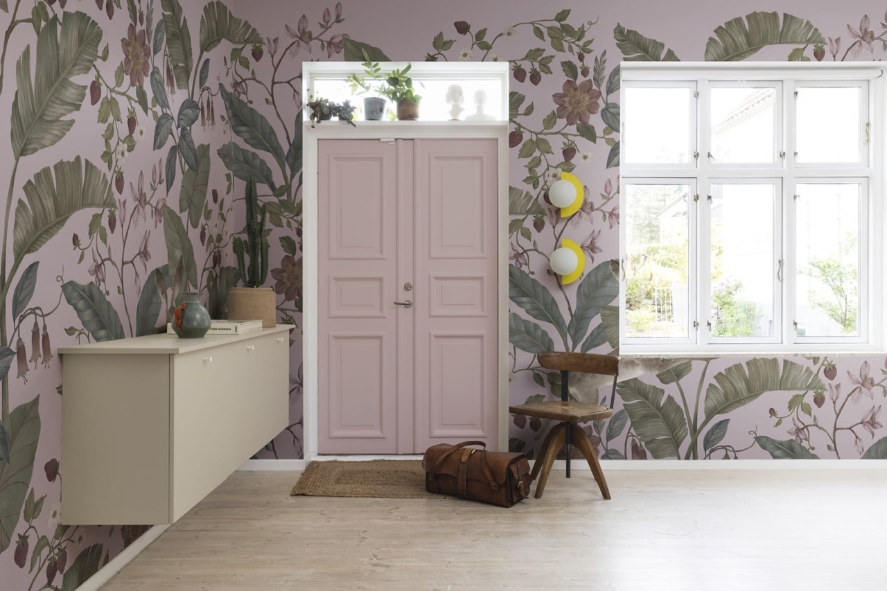 Fototapet, Strawberry Field, Pink, Rebel Walls