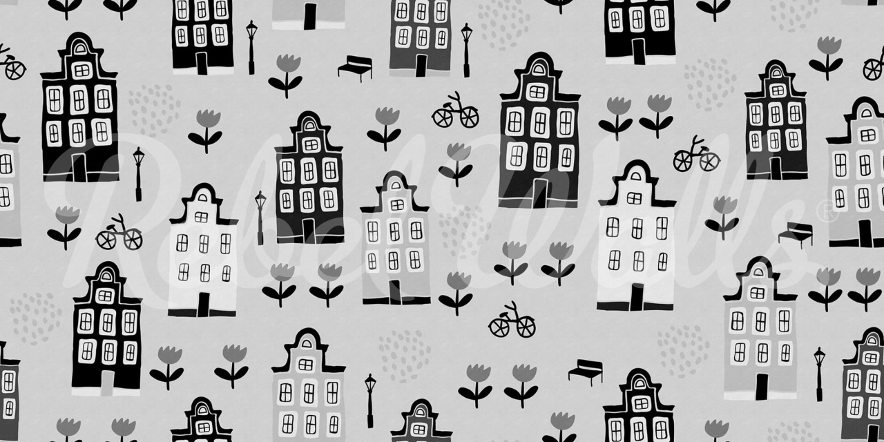 Fototapet, Sweet Town, Gray, Rebel Walls - 2