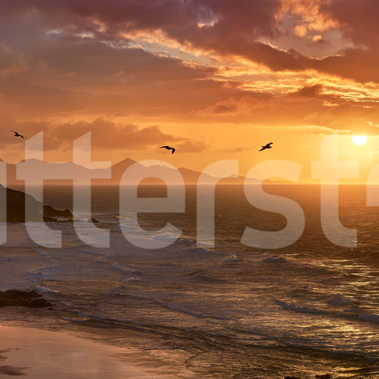 Fototapet, The Coast, Dusk, Rebel Walls - 2