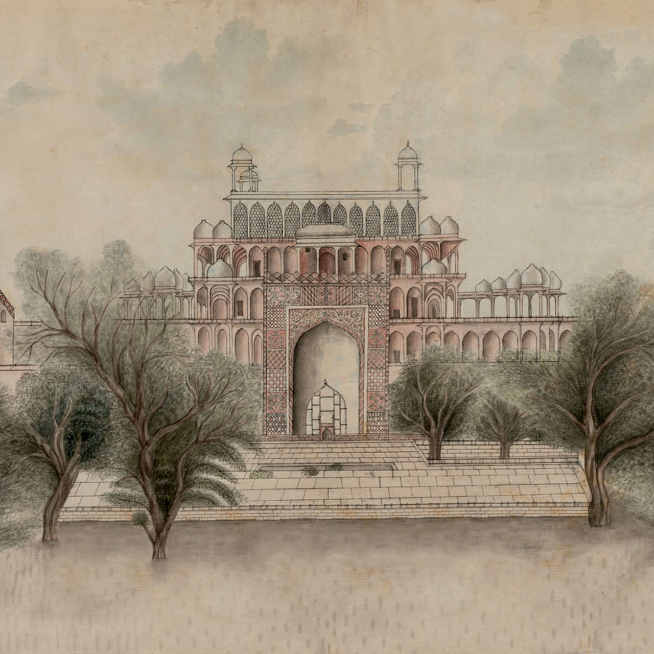 Fototapet, The Temple, Pink, Rebel Walls - 2