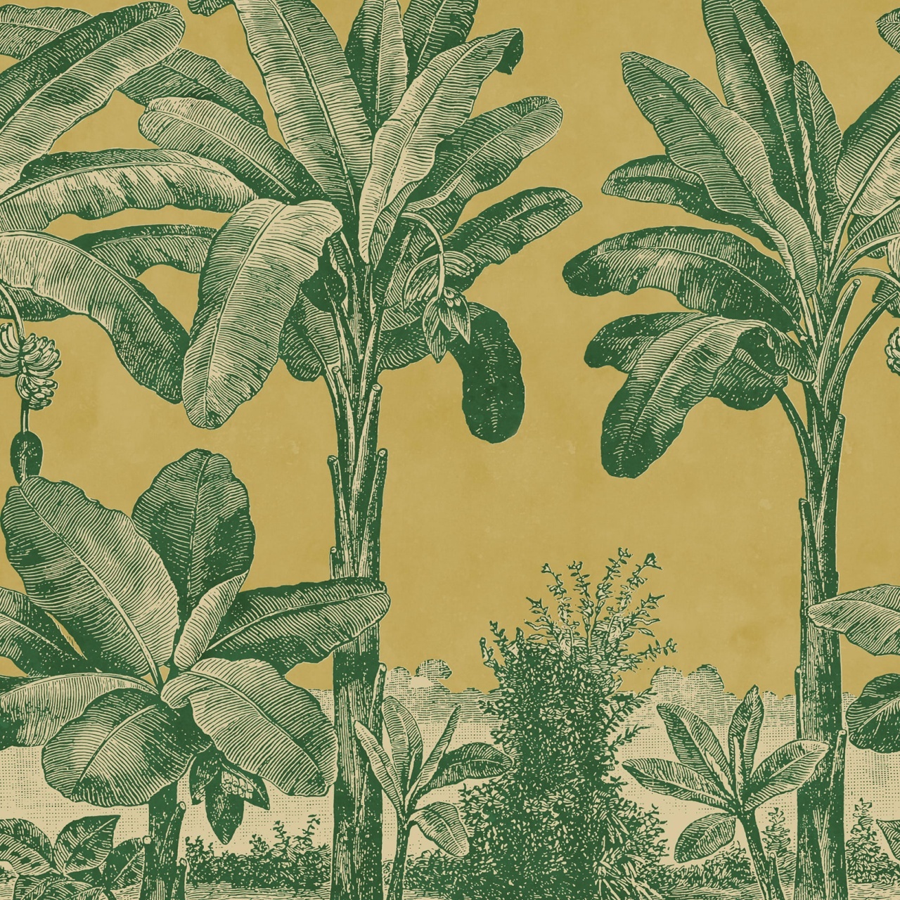 Fototapet, Timeless Tropics, Yellow, Rebel Walls - 2
