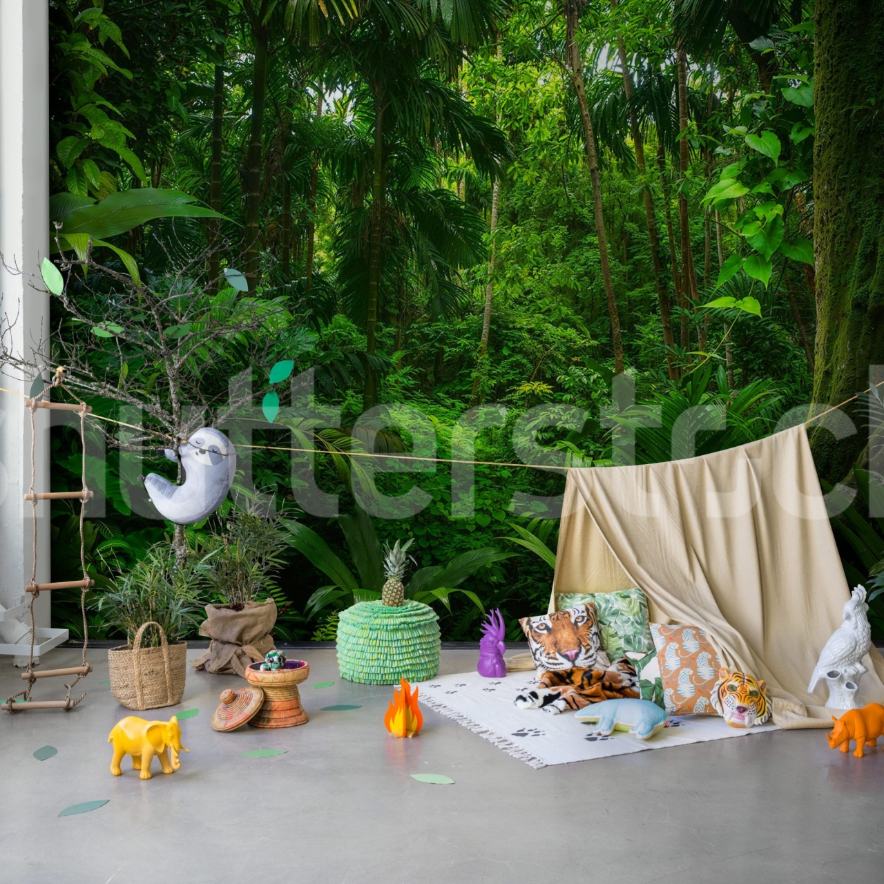 Fototapet, Tropical Landscape, Green, Rebel Walls - 3