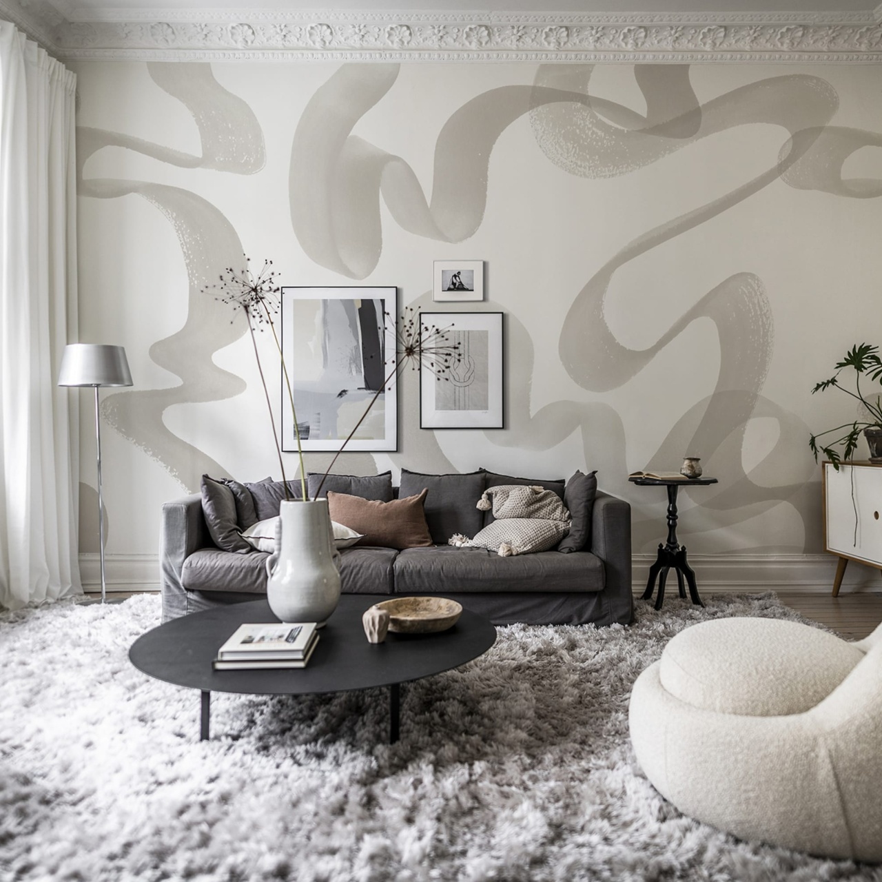 Fototapet, Waves, Beige, Rebel Walls