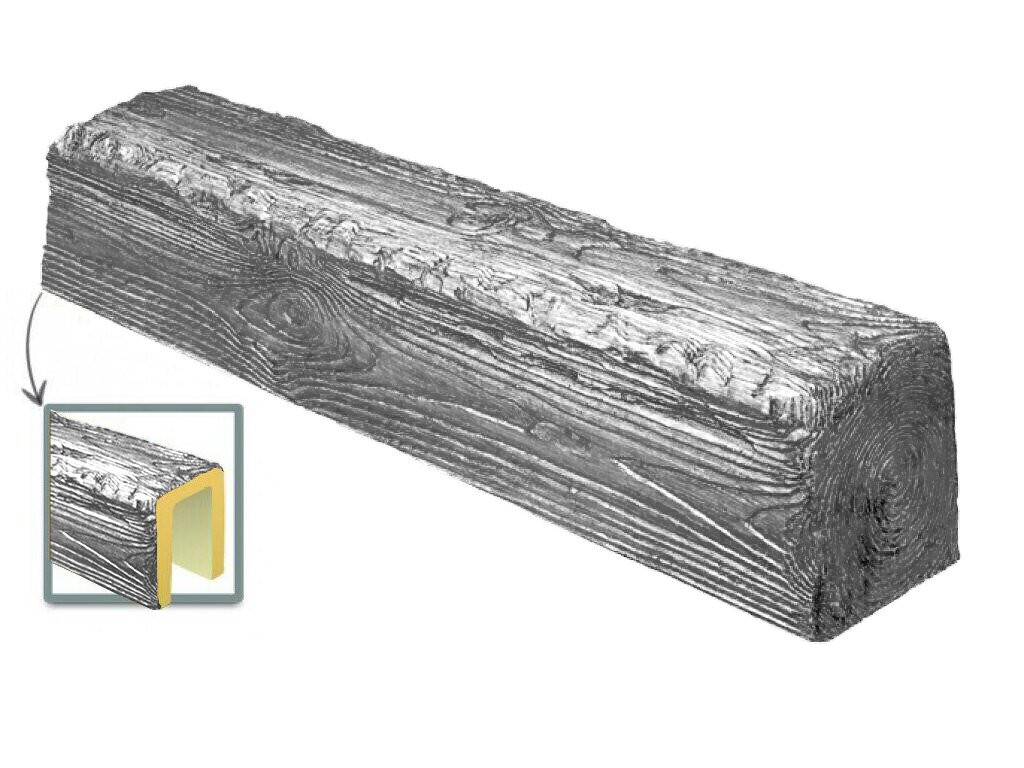 Grinda decorativa din poliuretan, gri, rustic, 17х19cm, EQ004G - 1 | YEO