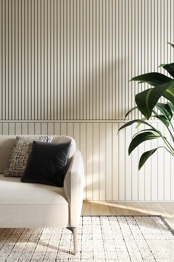 Panou decorativ 3D din polimer rigid, model Riflaj WP2 - 12.2x1.2x270 cm - 3 | YEO