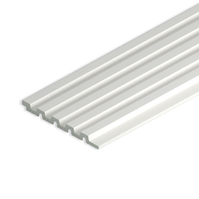 Panou riflaj decorativ 3D din polimer rigid, model Moon - 12.2x1.2x270 cm