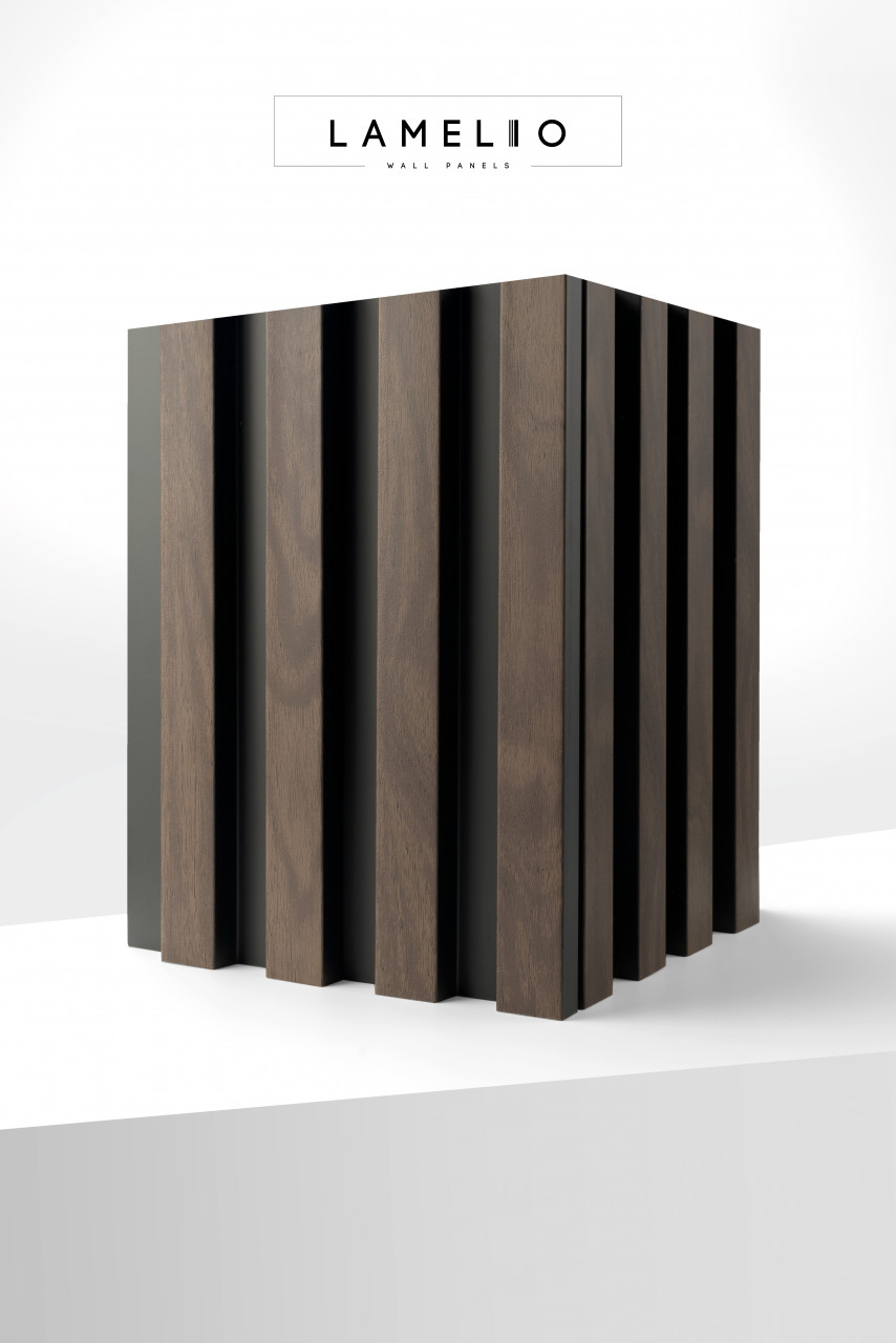 Panou riflat 3D Vasco, Walnut, 270x11.7cm, Lamelio - 3 | YEO