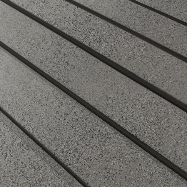 Profil stânga pentru riflaj decorativ Roca, Stormy Grey, 270x8.7cm, Lamelio - 2 | YEO