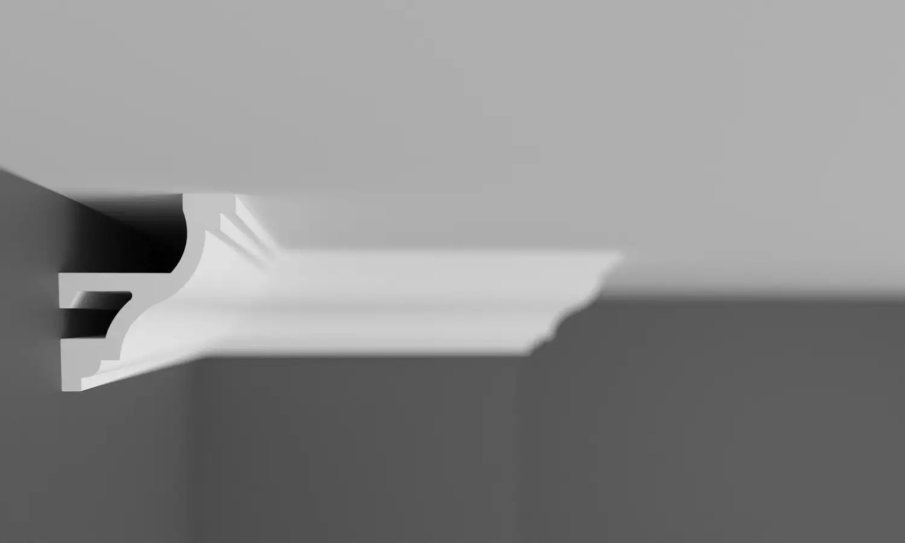 Scafa decorativa din poliuretan flexibil ES9F - 4.5x4x200 cm - 1 | YEO