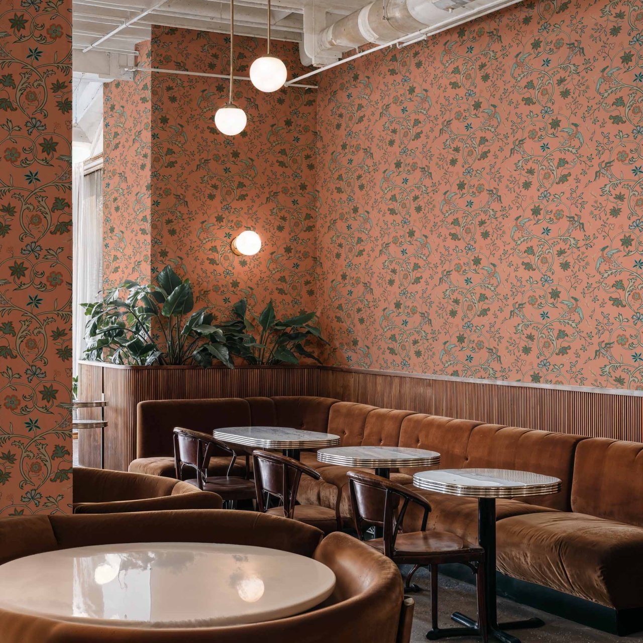 Tapet Antwerp Damask, Peach, Coordonne, 5mp / rola