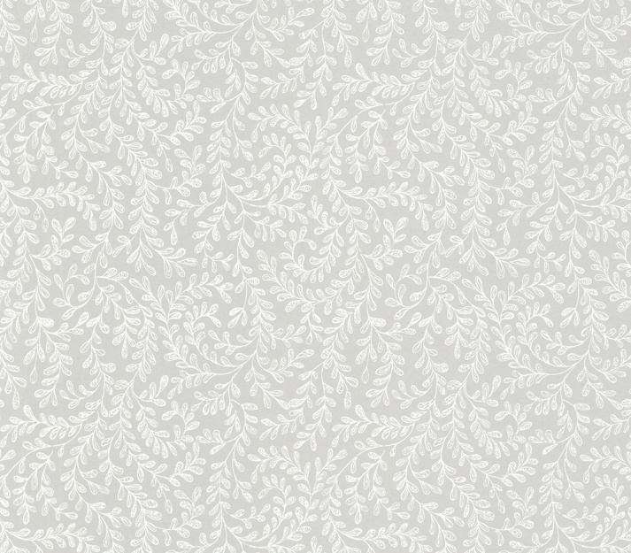 Tapet, Audley, Grey Luxury Leaf, 1838 Wallcoverings, 5.3mp / rola