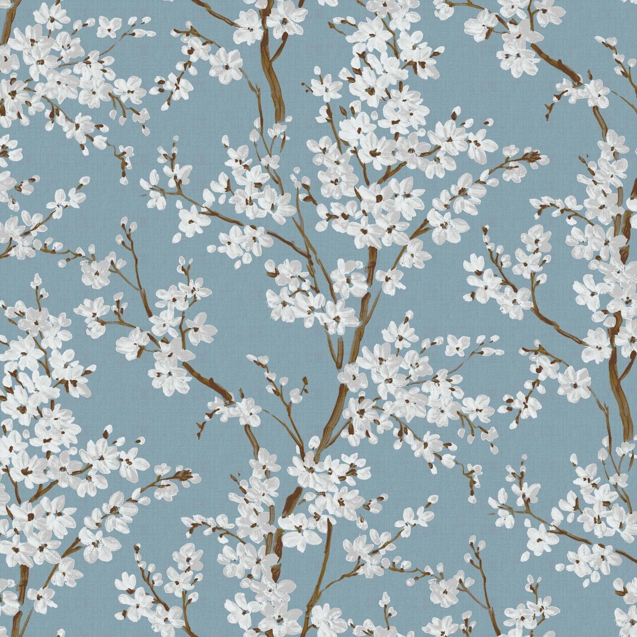 Tapet Cherry Blossom, Turquoise, Coordonne 5mp / rola - 2