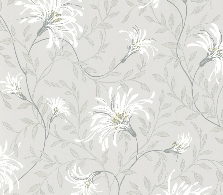 Tapet, Fairhaven, Dark Grey Luxury Floral, 1838 Wallcoverings, 5.3mp / rola