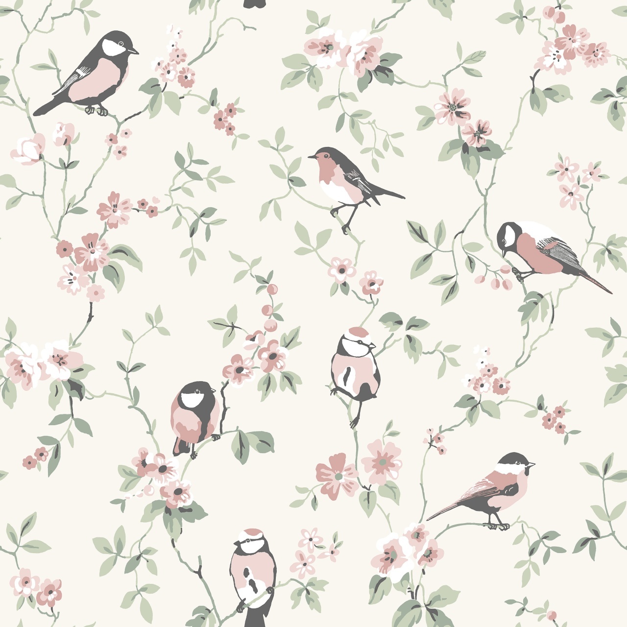 Tapet lavabil, Falsterbo Birds 7682, 5.3mp / rola - 4