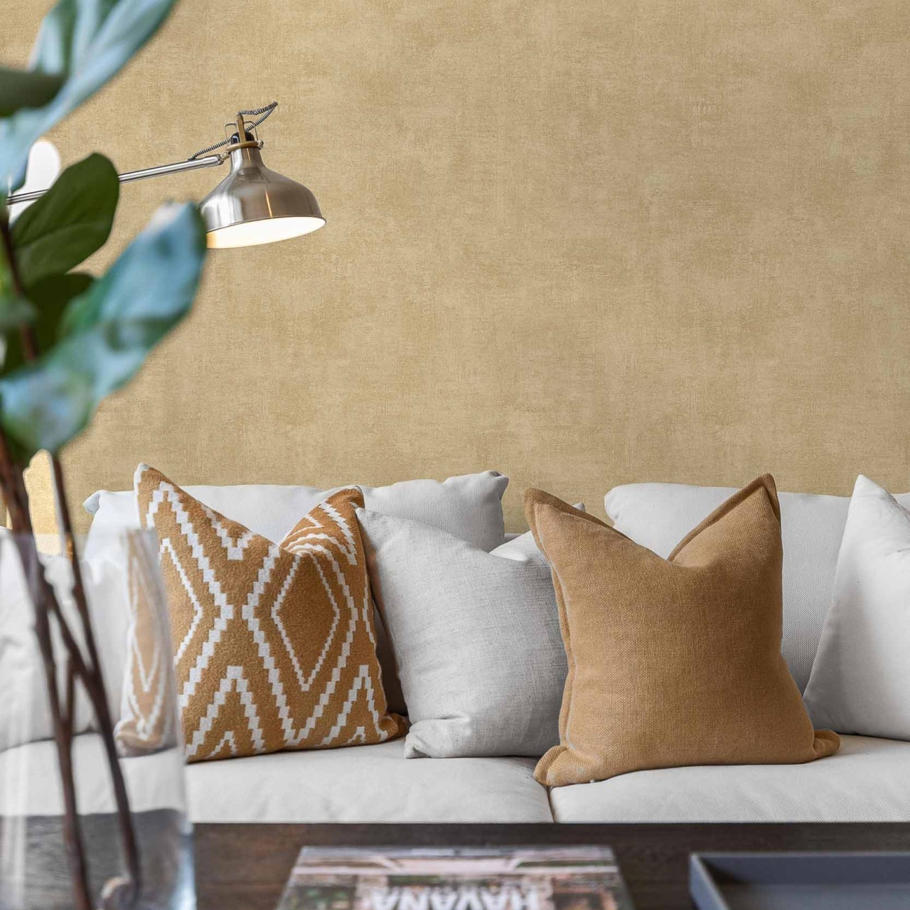 Tapet lavabil Raphia Single, Ocre, Palette, Coordonne 5.3mp / rola - 3
