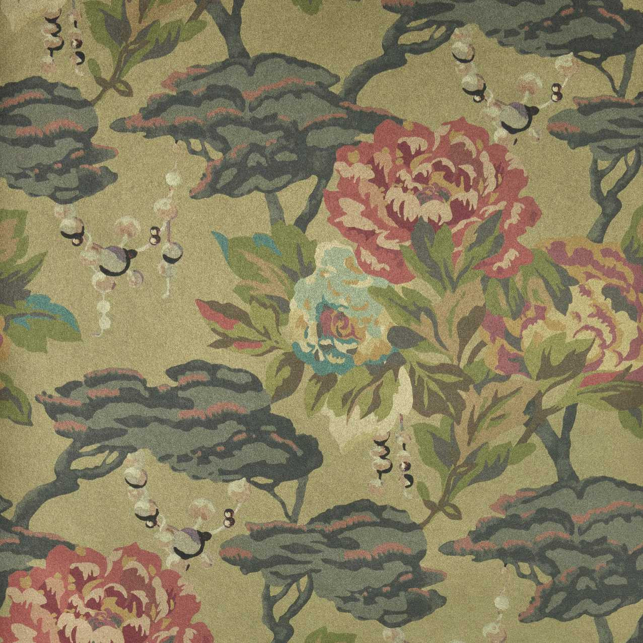 Tapet Paeonia, Lacquer Gold, 1838 Wallcoverings, 5.3mp / rola - 1 | YEO