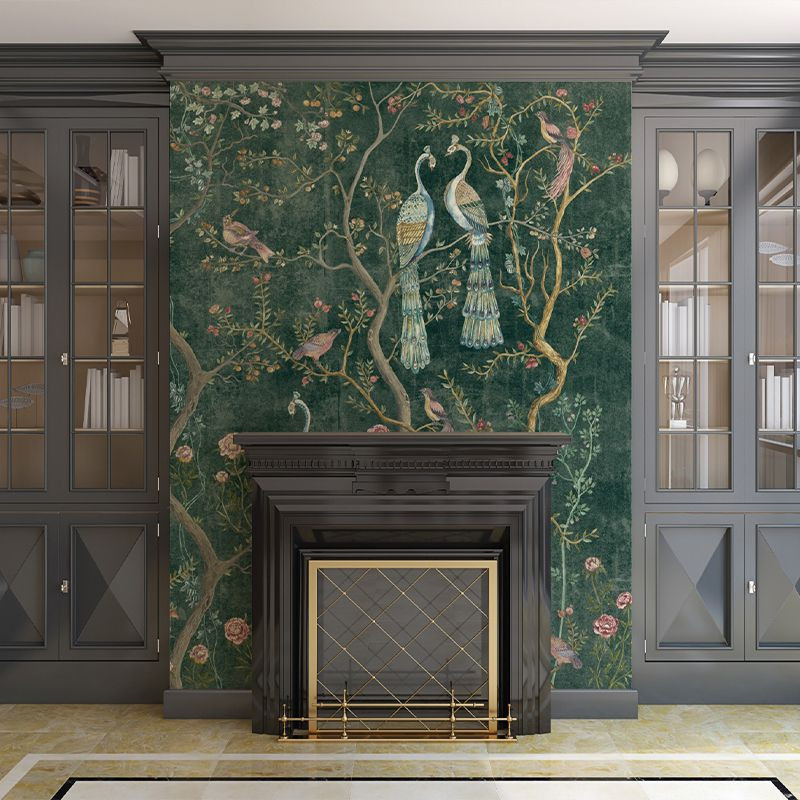 Tapet Peacock Chinoiserie in Emerald, VLAdiLA - 2 | YEO