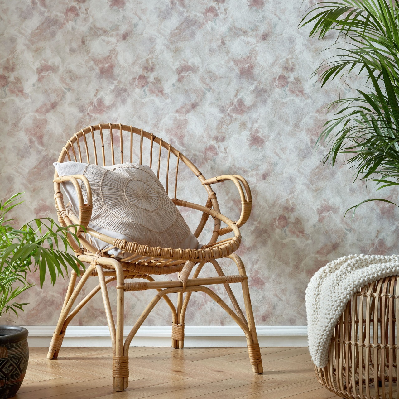 Tapet, Quartz, Caramel Beige Luxury Marble, 1838 Wallcoverings, 5.3mp / rola