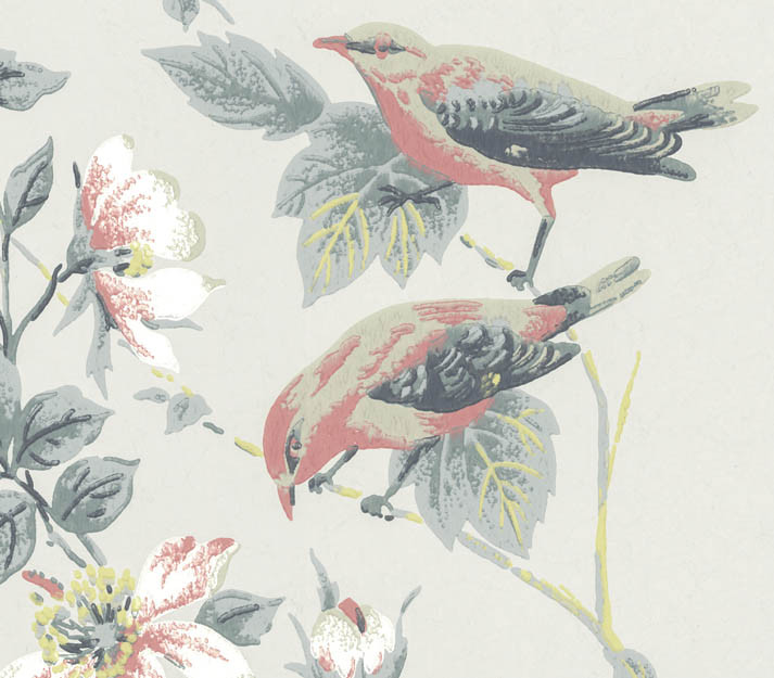 Tapet Rosemore, Grey Luxury Bird, 1838 Wallcoverings, 5.3mp / rola - 1 | YEO