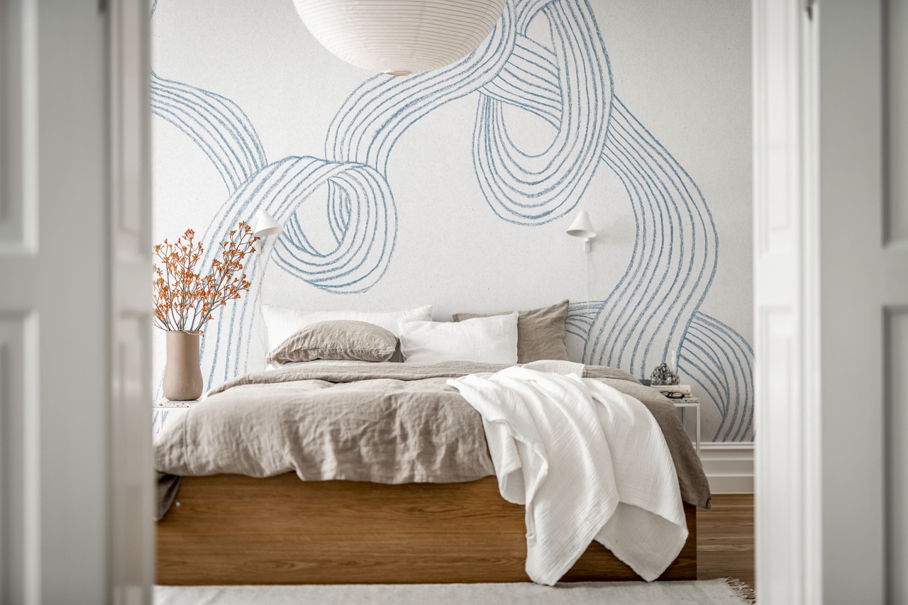 Tapet Stripes, Light Blue, Rebel Walls - 2 | YEO