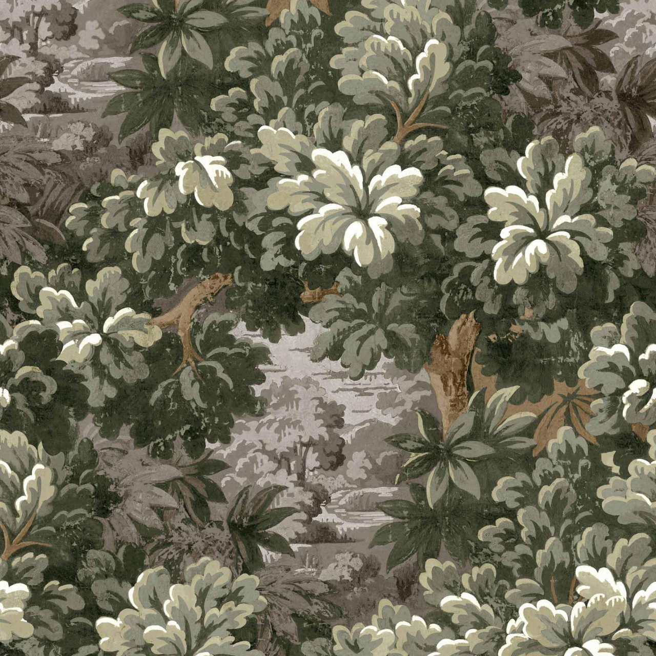 Tapet Verdure 16TH, Ecru, Coordonne 5mp / rola - 2