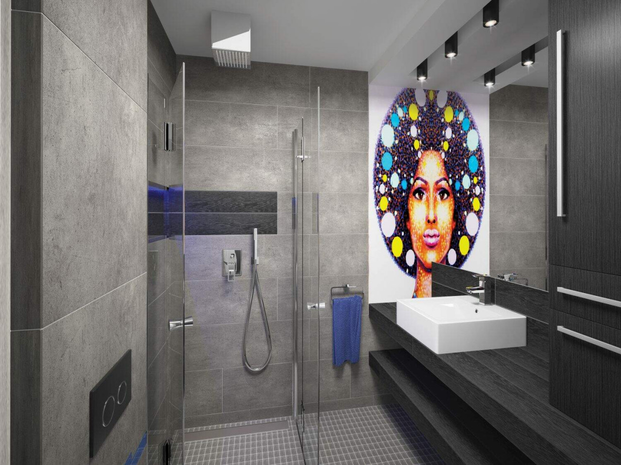 Cabina de dus, patrat, 90 cm, Kerria, KTK_041P - 3 | YEO